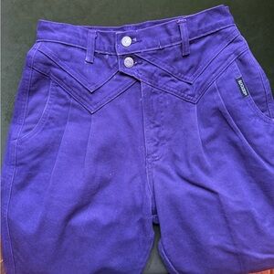 Vintage Rockies Rocky Mountain Purple High Waisted Jeans, Size 28” waist, EUC
